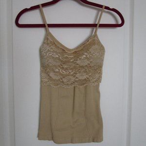 lace front shapeware camisole shelf bra removable pads
